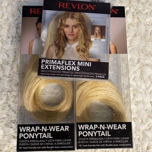 2 Wrap-n-Wear Ponytail 2 Mini Clip-ins Drk Blonde